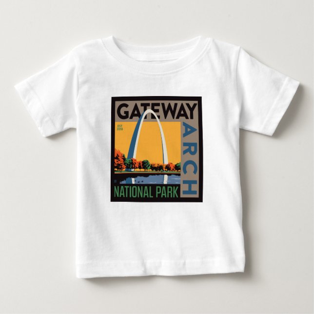 Gateway Arch | St. Louis, Missouri T Shirt (Framsida)