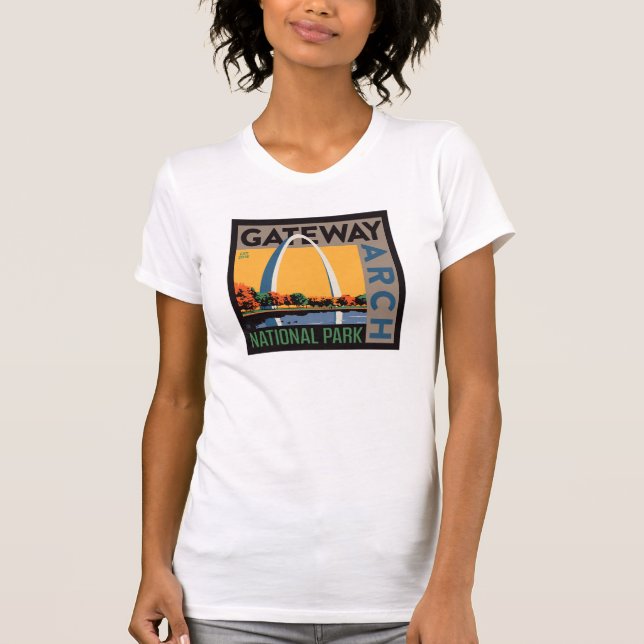 Gateway Arch | St. Louis, Missouri T Shirt (Framsida)