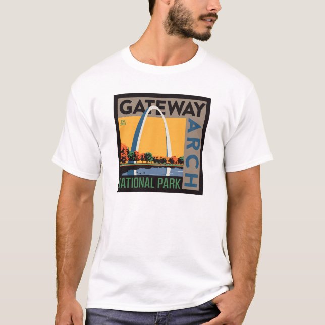 Gateway Arch | St. Louis, Missouri T Shirt (Framsida)