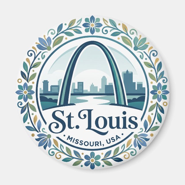 Gateway Arch USA Magnet (Framsidan)