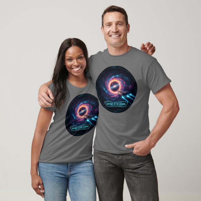 Gateway Cosmos Svart Hål Sci-Fi T-Shirt (Unisex)