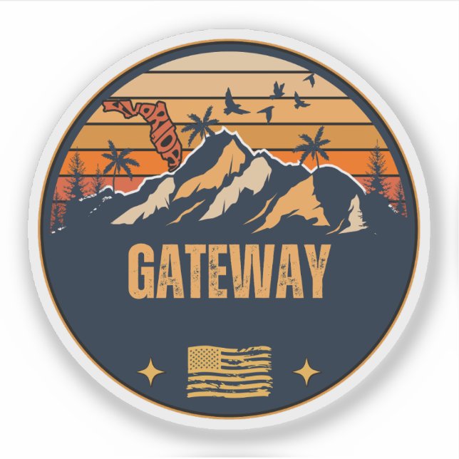 Gateway, Florida  Klistermärken (Framsida)