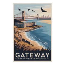 Gateway NY Konst | Vintage Park Resemaljkat Poster