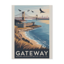 Gateway NY Konst | Vintage Park Resemålningaffisch