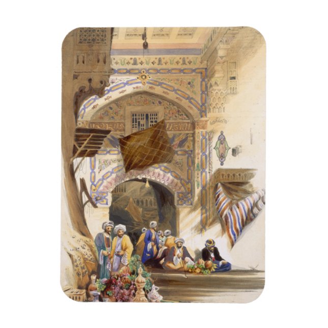Gateway of a Bazaar, Grand Cairo, pub. 1846 (litho Magnet (Vertikal)