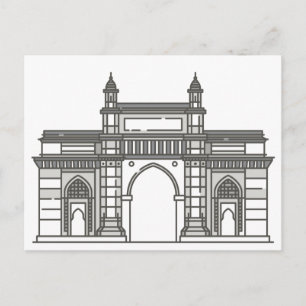 Gateway of India Mumbai World Landmark Vykort