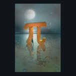 Gateway to Mathematics poster<br><div class="desc">En man står vid en jättelik port,  en pi-symbol,  som en portal till matematikvärlden</div>