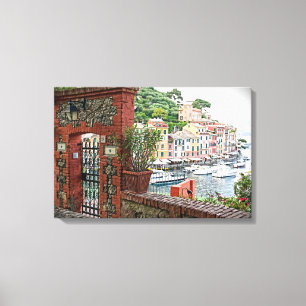Gateway to Paradise i Portofino, Italien Canvastryck