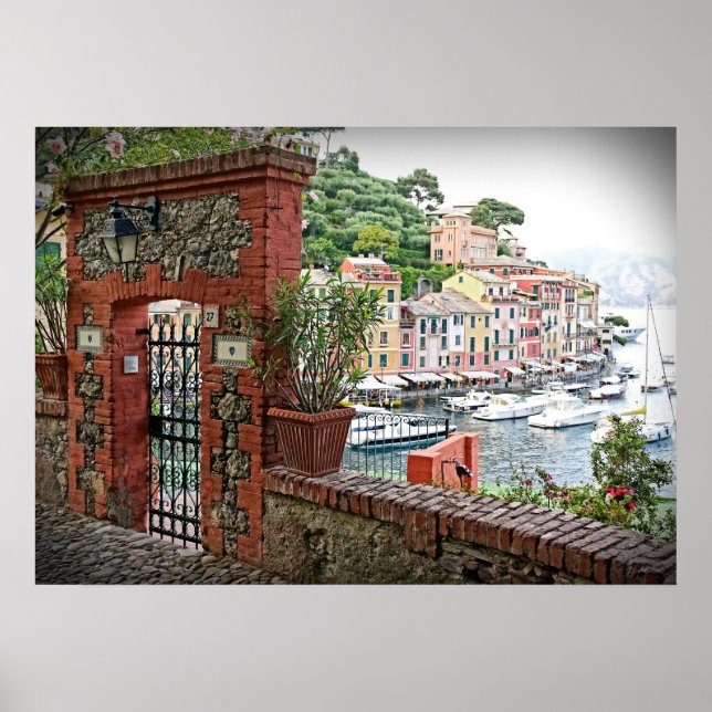 Gateway to Paradise - Portofino, Italien Poster (Framsidan)