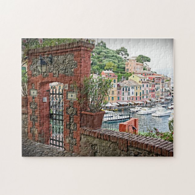 Gateway to Portofino, Italia - 11 x 14 - 252 pc Pussel (Horisontell)