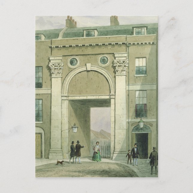 Gateway to the River, Essex Street, 1857 Vykort (Framsida)