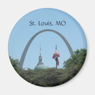 Gateway to Väster St. Louis Arch Magnet