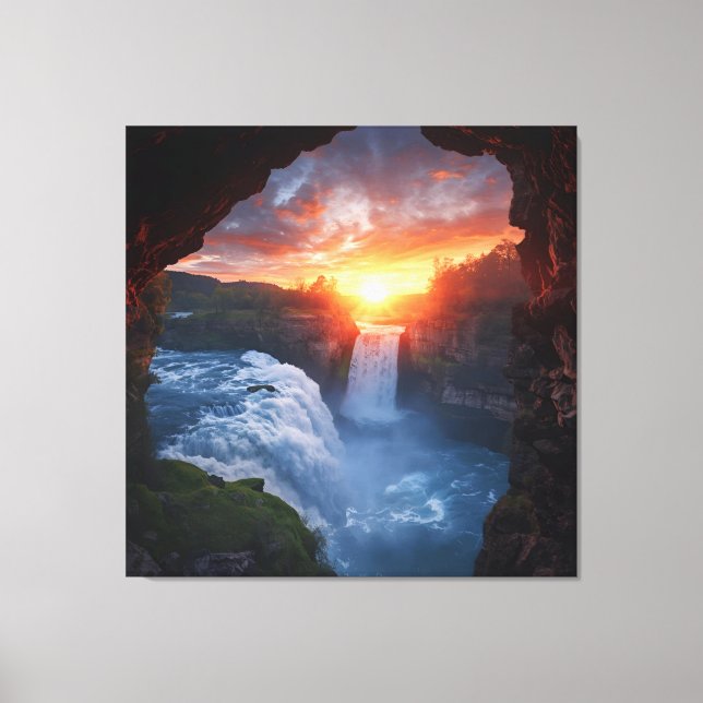 Gateway to Vild - Äventyr Ligcape Photogra Canvastryck (Framsida)