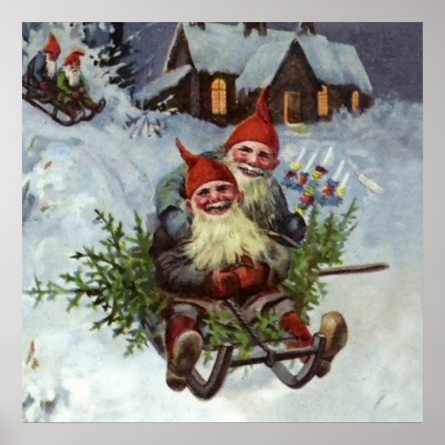 "Gathering Gräs Boughs" av Jenny Nystrom Poster (Framsidan)