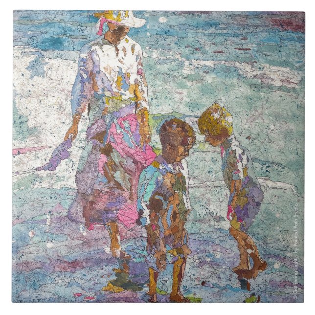 Gathering Light © – Fine Art Ceramic Tile Kakelplatta (Framsidan)