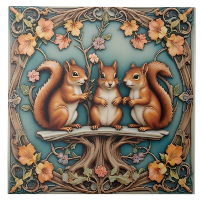 Gathering on the Willow Bough Kakelplatta (Framsidan)