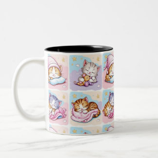 Gatito de Sueños Two-Tone Coffee Mug Två-Tonad Mugg