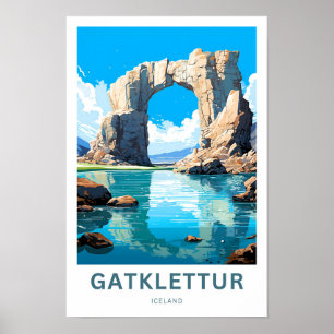 Gatklettur Ireland Travel Skriv ut Poster