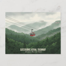 Gatlinburg Aerial Tramway Tennessee Vykort