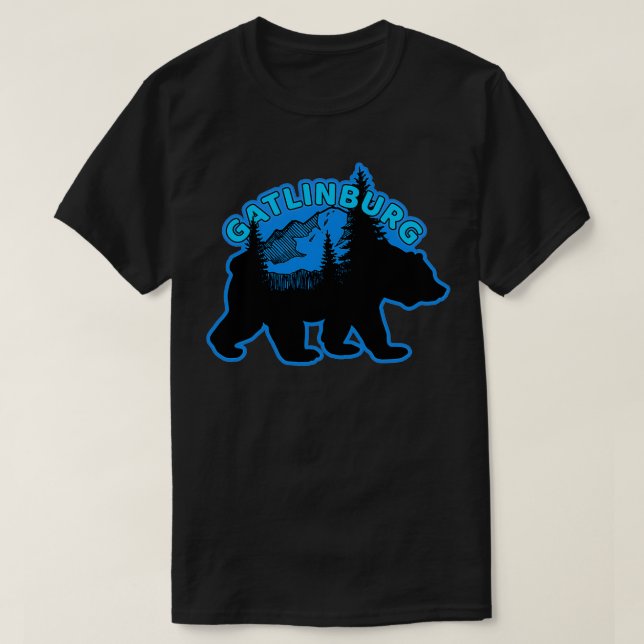 Gatlinburg Black Bear T Shirt (Design framsida)