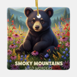 Gatlinburg Smokey Mountains Vilda Under Julgransprydnad Keramik