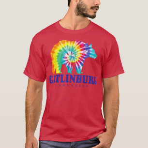 Gatlinburg Tennessee Bear Tie Dye Vintage Retro T Shirt