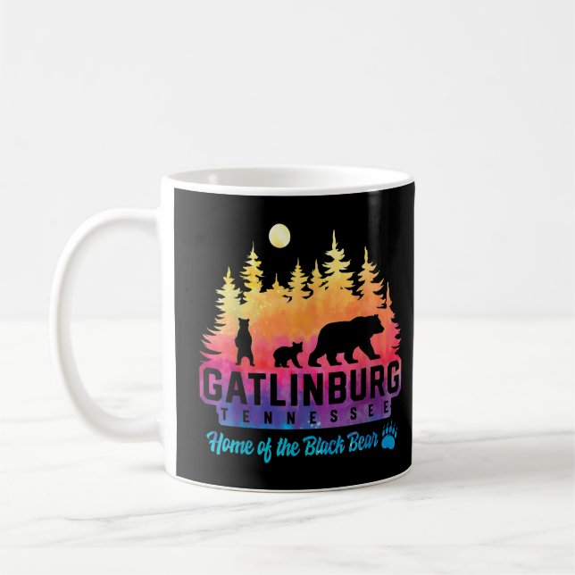 Gatlinburg Tennessee Bear Underbar Smoky Mountains Kaffemugg (Vänster)