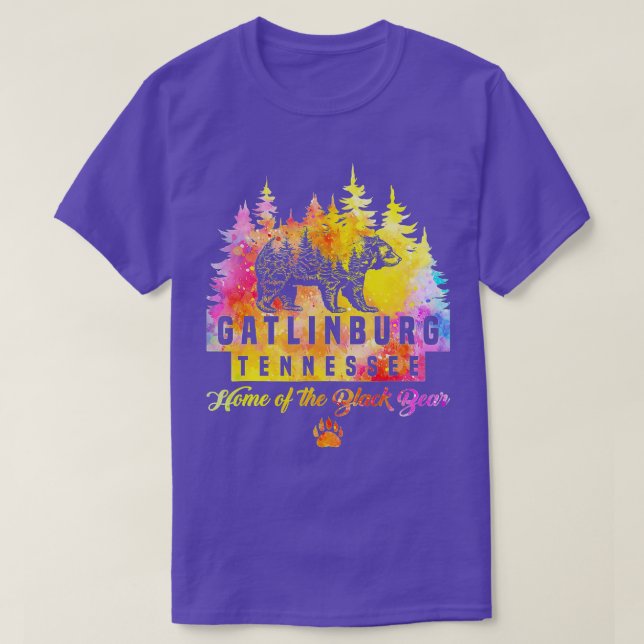 Gatlinburg Tennessee Bear Underbar Smoky Mountains T Shirt (Design framsida)