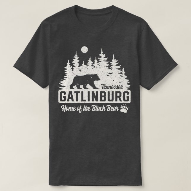 Gatlinburg Tennessee Black Bear Underbar Smoky Mou T Shirt (Design framsida)