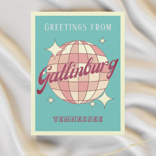 Gatlinburg Tennessee disco Retro Vintage Postcard Vykort