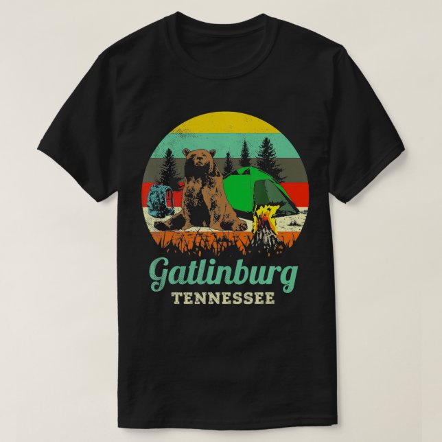 Gatlinburg Tennessee Gift Underbar Smokey Mountain T Shirt (Design framsida)