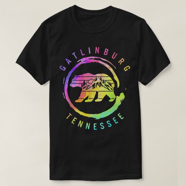 Gatlinburg Tennessee Great Smoky Mountains Bear So T Shirt (Design framsida)