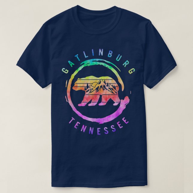 Gatlinburg Tennessee Great Smoky Mountains Bear So T Shirt (Design framsida)