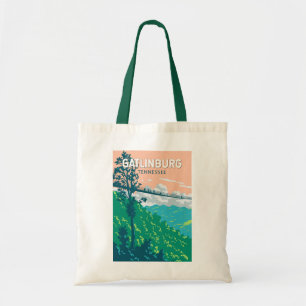 Gatlinburg Tennessee Illustration Resa Konst Tygkasse