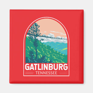 Gatlinburg Tennessee Resa Konst Emblem Magnet