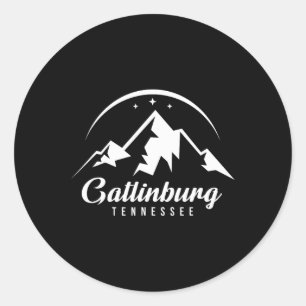 Gatlinburg Tennessee Ski Resort Skiing Snowboardin Runt Klistermärke