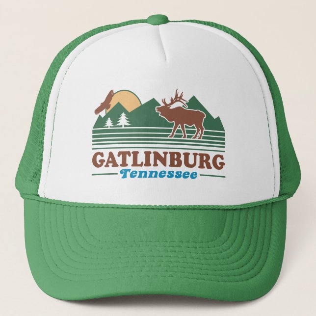 Gatlinburg Tennessee Truckerkeps (Framsida)