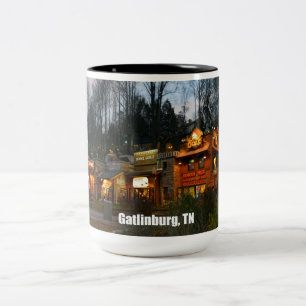 Gatlinburg, Tennessee Två-Tonad Mugg