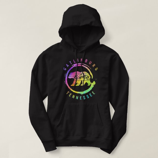 Gatlinburg Tennessee Underbar Röky Mountain Bear S Hoodie (Design framsida)