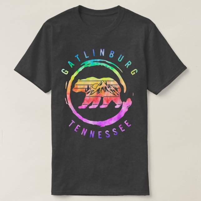 Gatlinburg Tennessee Underbar Röky Mountain Bear S T Shirt (Design framsida)