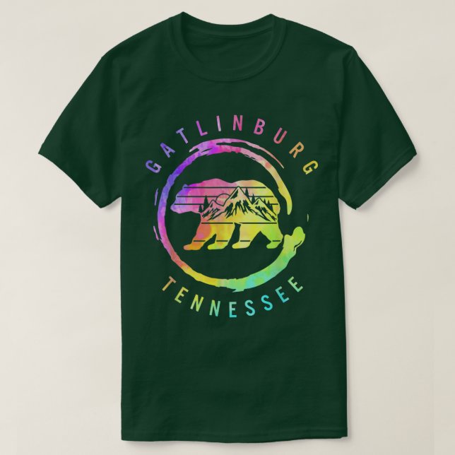 Gatlinburg Tennessee Underbar Röky Mountain Bear S T Shirt (Design framsida)