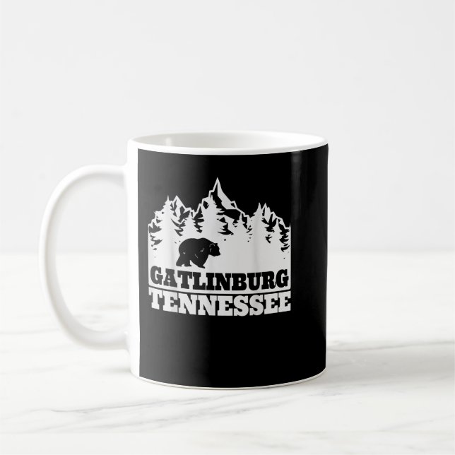 Gatlinburg Tennessee Underbar Smoky Mountains Souv Kaffemugg (Vänster)