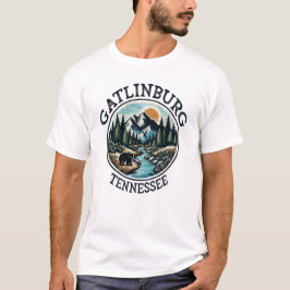 Gatlinburg Tennessee Underbara rökiga berg T Shirt