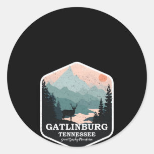Gatlinburg Tennessee Underbara rökiga bergarter Runt Klistermärke
