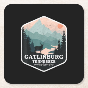 Gatlinburg Tennessee Underbarare rökare Underlägg Papper Kvadrat