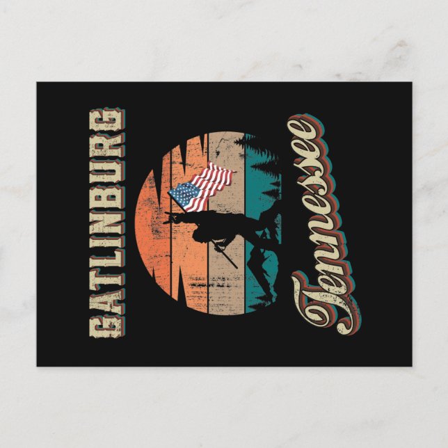 Gatlinburg Tennessee Vykort (Framsida)