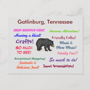 Gatlinburg Tennessee Vykort