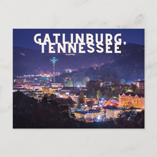 Gatlinburg, Tennessee-vykort Vykort (Framsida)