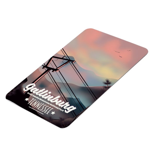 Gatlinburg Underbar Smoky Mountains Tennessee Magnet (Vänstra Sidan)