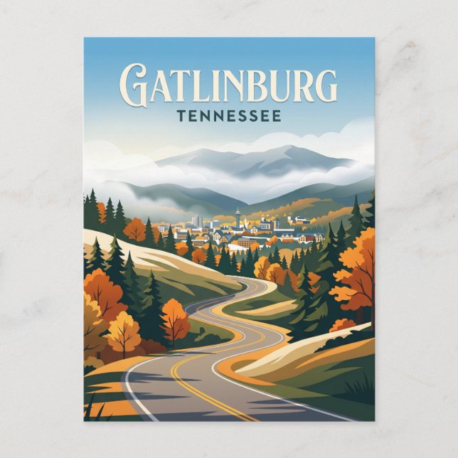 Gatlinburg USA blir Vykort (Framsida)